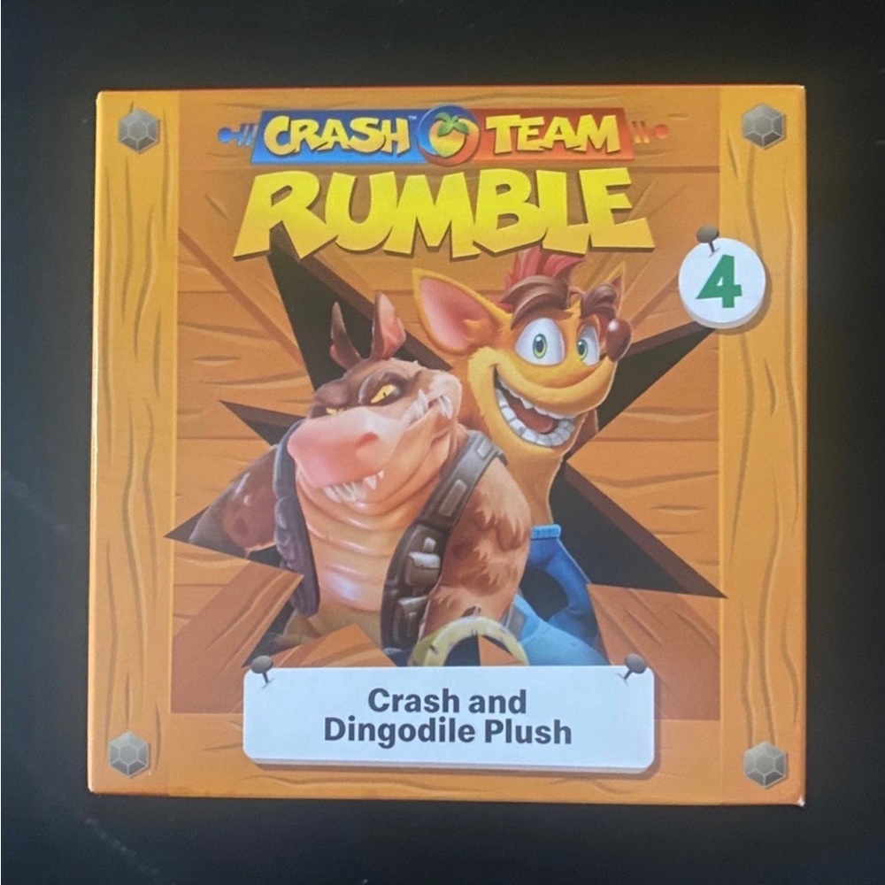 Crash Team Rumble Crash and Dingodile Plush McDonald’s Happy Meal Toy